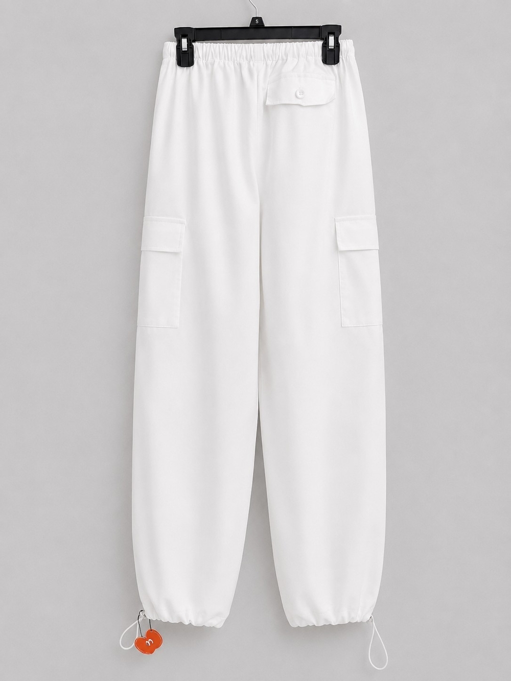 Cider White Wide-Leg Cargo Joggers Sz XS - Picture 4 of 6